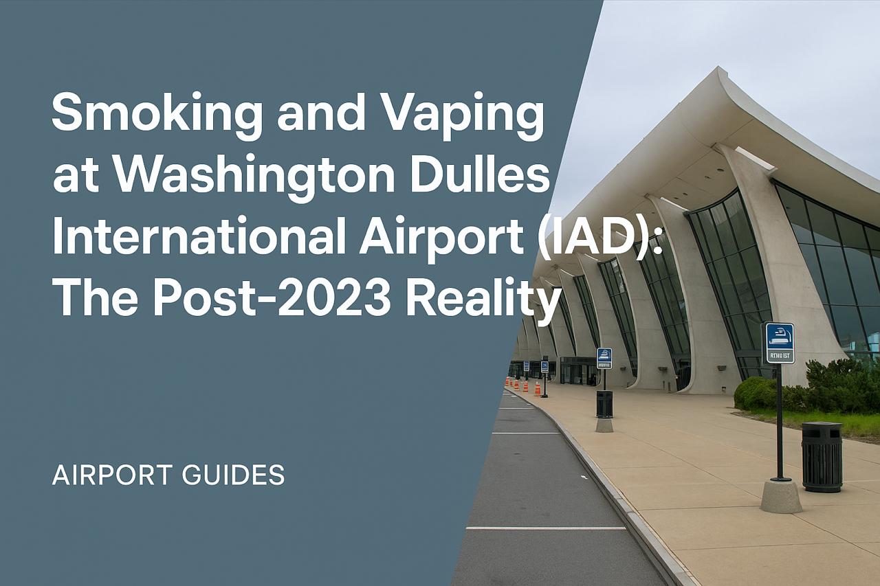 Smoking and Vaping at Washington Dulles International Airport (IAD): The Post-2023 Reality